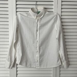 Benetton United Color of Benetton White button down shirt boys size 7-8 years